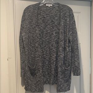 Madewell Charcoal Black Women's Open Front Lightweight Cardigan Size XS